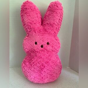 PEEPs Pink Plush Large Easter Bunny Toy Stuffed animal. Spring Decor!
